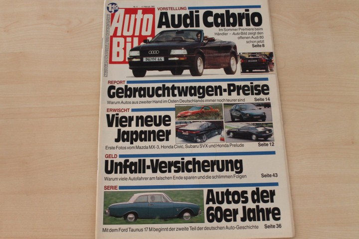 Deckblatt Auto Bild (06/1991)